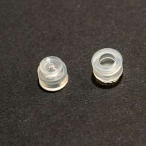 Lapos vákuumkorong, D= 5 mm, csatlakozó nélkül, SI átlátszó