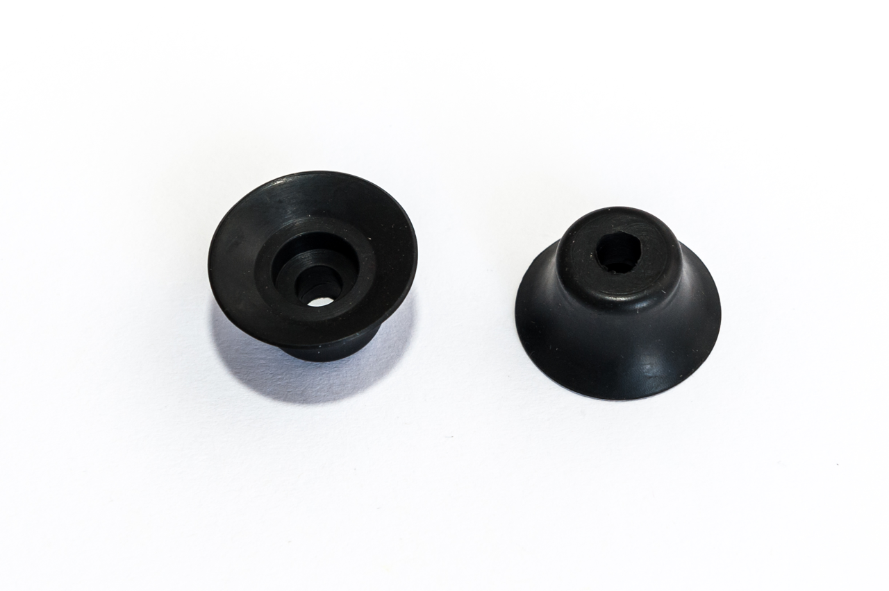 Lapos vákuumkorong, D= 25 mm, csatlakozó nélkül, NBR