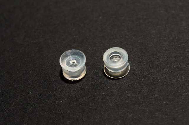 Lapos vákuumkorong, D= 8 mm, csatlakozó nélkül, SI átlátszó