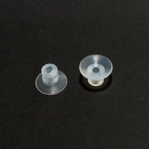 Lapos vákuumkorong, D= 16 mm, csatlakozó nélkül, szilikon átlátszó