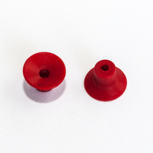 Lapos vákuumkorong, D= 16 mm, csatlakozó nélkül, szilikon piros