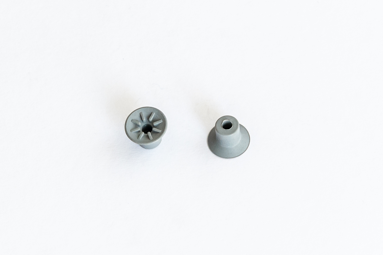 Lapos vákuumkorong, D= 16 mm, csatlakozó nélkül, EPDM gumi szürke