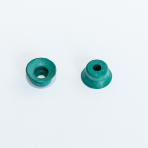 Lapos vákuumkorong, D= 15 mm, csatlakozó nélkül, FKM zöld 65° Shore