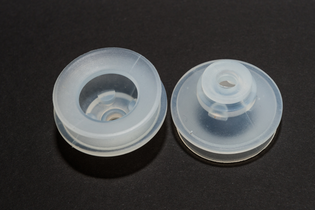 1,5 redős vákuumkorong, D= 42 mm, csatlakozó nélkül, szilikon átlátszó, gyűrű nélkül