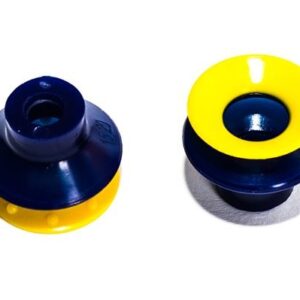 1,5 redős vákuumkorong, D= 20 mm, csatlakozó nélkül, thermoplastic polyurethane 30 (sárga ajakrész ) /60° (kék test) Shore keménység