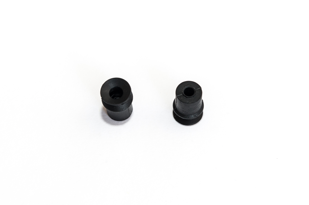 1,5 redős vákuumkorong vákuumkorong, D= 11 mm, 1,5 redős, csatlakozó nélkül, furattal 4 mm, NBR fekete