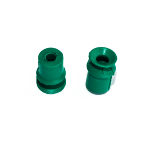 1,5 redős vákuumkorong vákuumkorong, D= 11 mm, 1,5 redős, csatlakozó nélkül, furattal 4 mm, FKM zöld