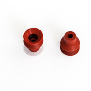1,5 redős vákuumkorong vákuumkorong, D= 16 mm, 1,5 redős, csatlakozó nélkül, szilikon vörös erősített