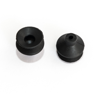 1,5 redős vákuumkorong vákuumkorong, D= 25 mm, 1,5 redős, csatlakozó nélkül, Felső furat 4 mm, NBR fekete