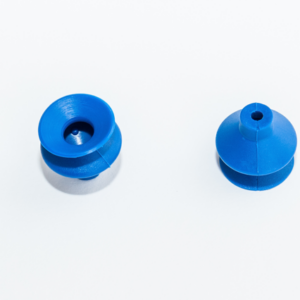 1,5 redős vákuumkorong vákuumkorong, D= 25 mm, 1,5 redős, Felső furat 4 mm, csatlakozó nélkül, TBA kék 60° Shore 