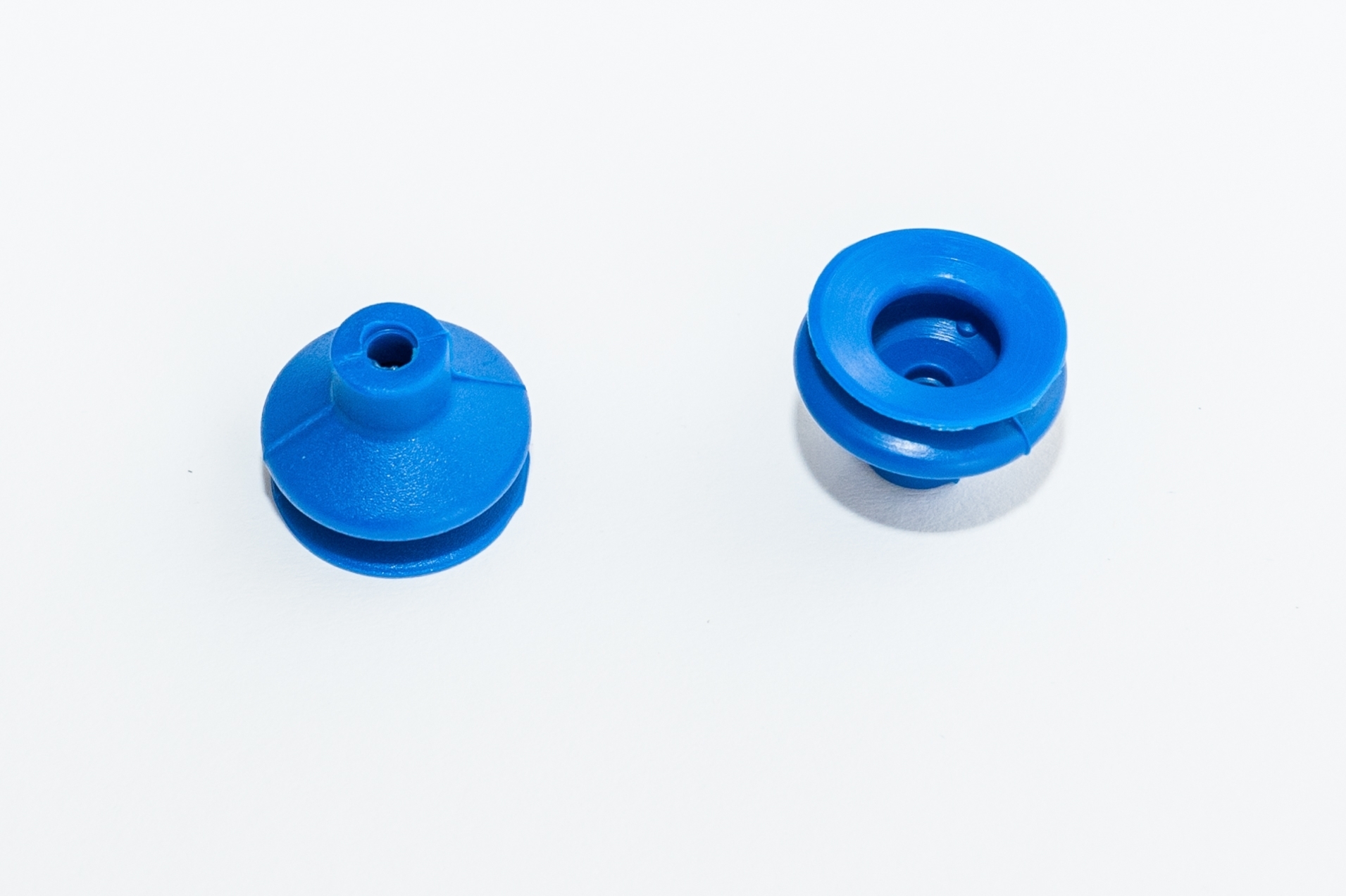 1,5 redős vákuumkorong vákuumkorong, D= 22 mm, 1,5 redős, csatlakozó nélkül, TBA 60° Shore kék