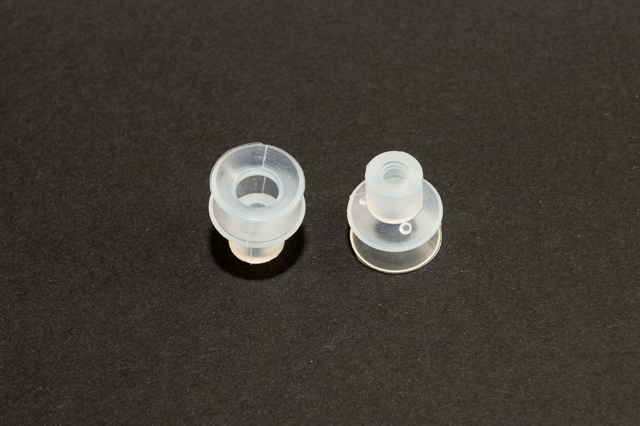 1,5 redős vákuumkorong vákuumkorong, D= 16 mm, 1,5 redős, csatlakozó nélkül, SI átlátszó
