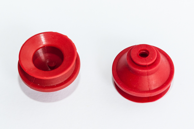 1,5 redős vákuumkorong, D= 33 mm, csatlakozó nélkül, szilikon piros gyűrű nélkül