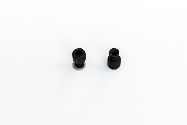 Harmonikás vákuumkorong, D= 6,5 mm, 2,5 redős, csatlakozó nélkül, NBR fekete