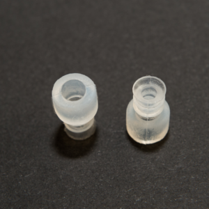Harmonikás vákuumkorong, D= 6,5 mm, 2,5 redős, csatlakozó nélkül, SI átlátszó