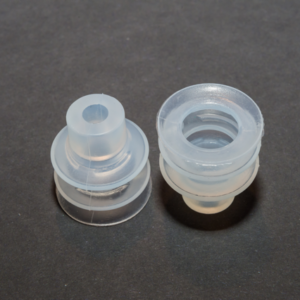 Harmonikás vákuumkorong, D= 32 mm, 2,5 redős, csatlakozó nélkül, szilikon átlátszó
