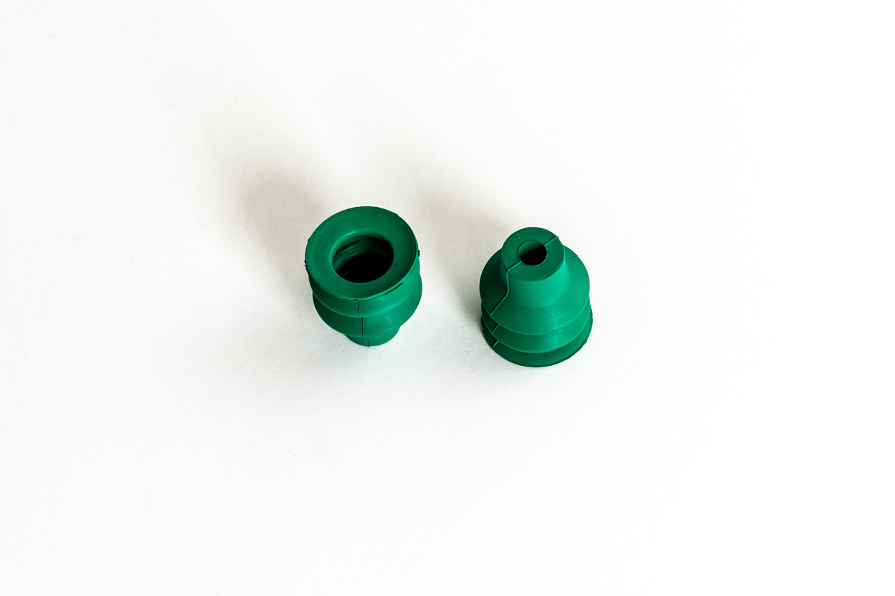 Harmonikás vákuumkorong, D= 32 mm, 2,5 redős, csatlakozó nélkül, FKM zöld