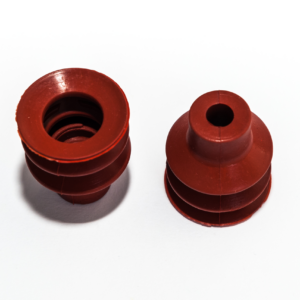 Harmonikás vákuumkorong, D= 32 mm, 2,5 redős, csatlakozó nélkül, szilikon piros erősített
