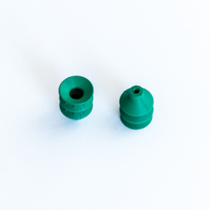Harmonikás vákuumkorong, D= 25 mm, 2,5 redős, csatlakozó nélkül, FKM zöld