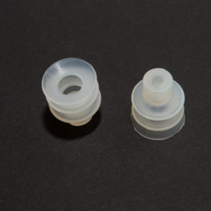 Harmonikás vákuumkorong, D= 18 mm, 2,5 redős, csatlakozó nélkül, szilikon 30° Shore
