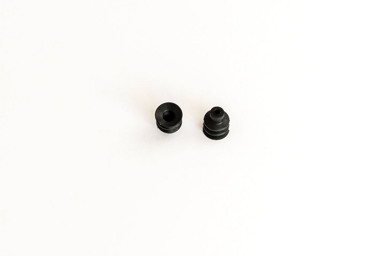 Harmonikás vákuumkorong, D= 18 mm, 2,5 redős, csatlakozó nélkül, szilikon fekete antisztatikus