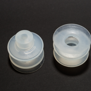 Harmonikás vákuumkorong, D= 43 mm, 2,5 redős, csatlakozó nélkül, szilikon átlátszó 30 Shore