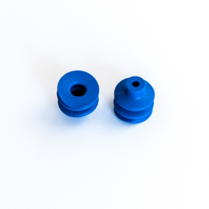 Harmonikás vákuumkorong, D= 43 mm, 2,5 redős, csatlakozó nélkül, TBA 60° Shore kék