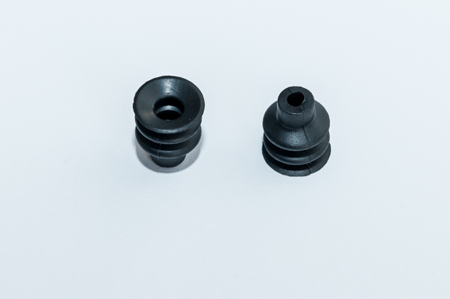 Harmonikás vákuumkorong, D= 18 mm, 2,5 redős, csatlakozó nélkül, NBR fekete