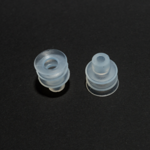 Harmonikás vákuumkorong, D= 18 mm, 2,5 redős, csatlakozó nélkül, szilikon átlátszó