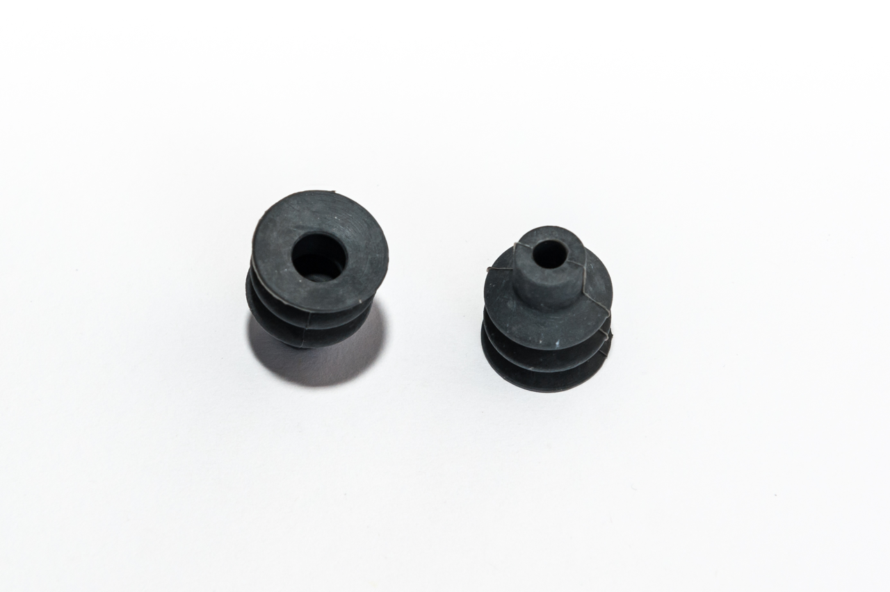Harmonikás vákuumkorong, D= 18 mm, 2,5 redős, csatlakozó nélkül, natúr gumi szürke