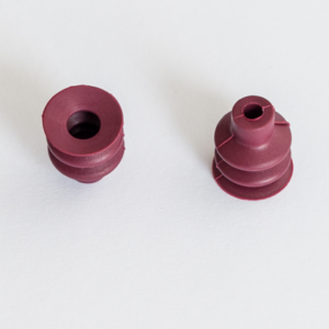 Harmonikás vákuumkorong, D= 18 mm, 2,5 redős, csatlakozó nélkül, HNBR borvörös