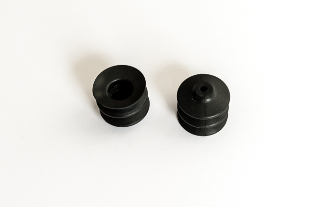 Harmonikás vákuumkorong, D= 62 mm, 2,5 redős, csatlakozó nélkül, NBR fekete