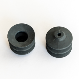 Harmonikás vákuumkorong, D= 62 mm, 2,5 redős, csatlakozó nélkül, natúr gumi szürke, 40° Shore