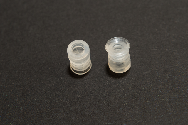 Harmonikás vákuumkorong, D= 7 mm, 2,5 redős, csatlakozó nélkül, szilikon átlátszó