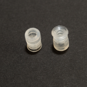 Harmonikás vákuumkorong, D= 7 mm, 2,5 redős, csatlakozó nélkül, szilikon átlátszó 65 Shore
