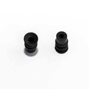 Harmonikás vákuumkorong, D= 12 mm, 2,5 redős, 4 mm-es furat, csatlakozó nélkül, NBR