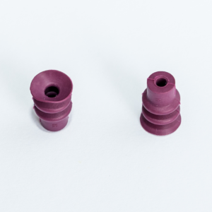 Harmonikás vákuumkorong, D= 14 mm, 2,5 redős, csatlakozó nélkül, HNBR borvörös