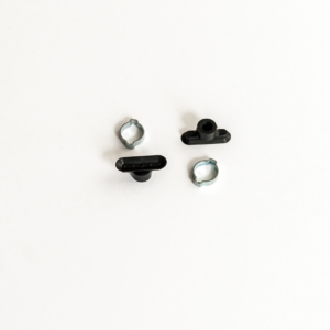 Ovális/téglalap alakú, lapos vákuumkorong 30 x 10 mm, csatlakozó nélkül, NBR fekete, 60° Shore, gyűrűvel