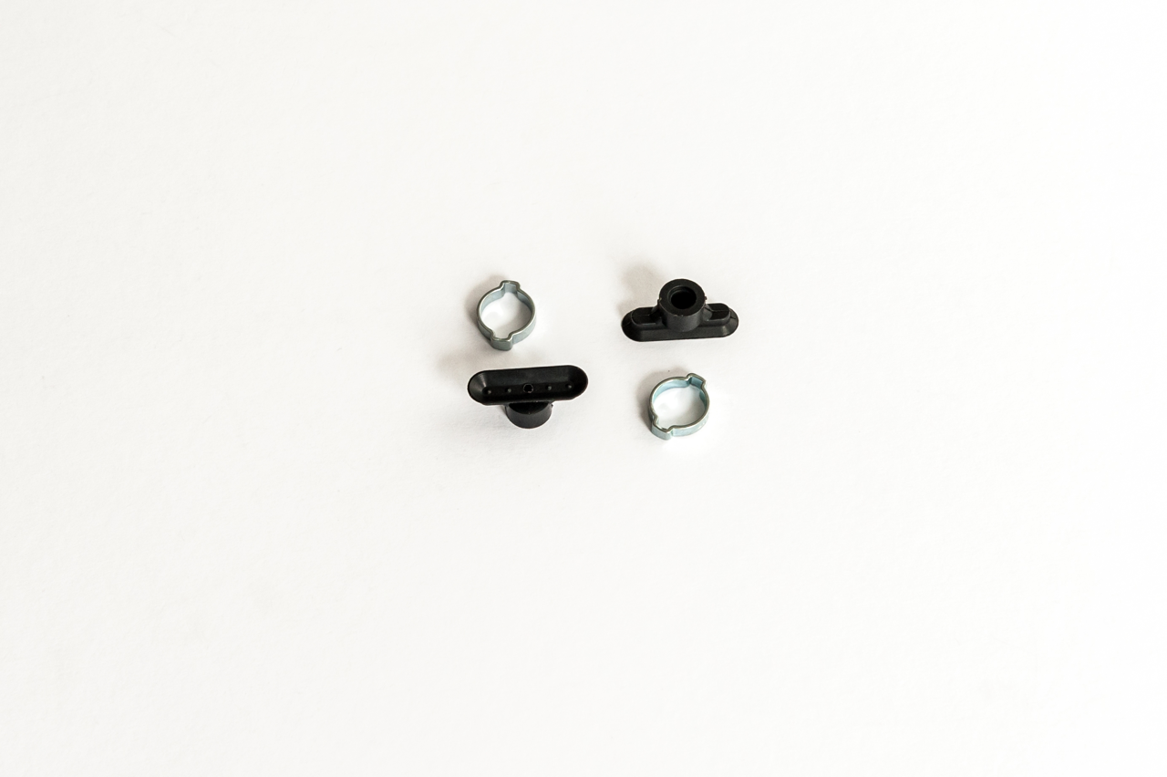 Ovális/téglalap alakú, lapos vákuumkorong 30 x 10 mm, csatlakozó nélkül, NBR fekete, 60° Shore, gyűrűvel