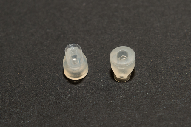Ovális/téglalap alakú-lapos vákuumkorong 7 x 4 mm, csatlakozó nélkül, szilikon átlátszó
