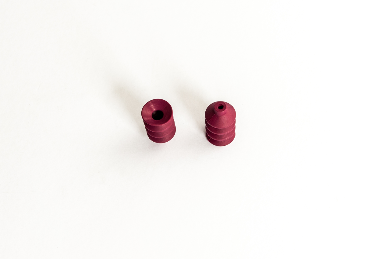 Harmonikás vákuumkorong, D= 25 mm, 3,5 redős, csatlakozó nélkül, HNBR