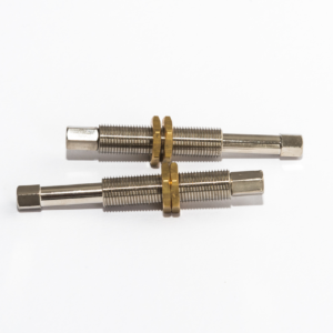 Rugós szár, 2x végcsatlakozás: belső menet M5, Úthossz: 20 mm, Csatlakozó menet: G1/8", Teljes hossz: 76 mm