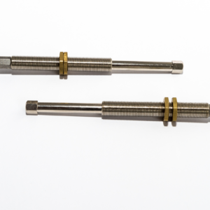 Rugós szár, 2x végcsatlakozás: belső menet M5, Úthossz: 40 mm, Csatlakozó menet: G1/8", Teljes hossz: 121 mm