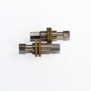 Rugós szár, elfordulásmentes, 2x végcsatlakozás: belső menet M5, Úthossz: 7 mm, Csatlakozó menet: G1/8", Teljes hossz: 42 mm