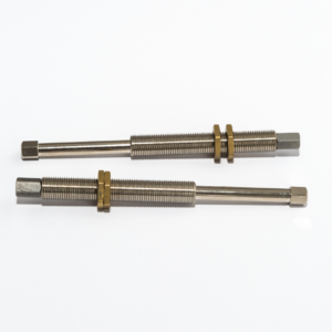 Rugós szár, elfordulásmentes, 2x végcsatlakozás: belső menet M5, Úthossz: 40 mm, Csatlakozó menet: G1/8", Teljes hossz: 118,5 mm