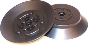 Lapos vákuumkorong, D= 150 mm, fémbetétes Belső menet  1/2" vulkanizált, NBR fekete