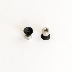 Lapos vákuumkorong, D= 22 mm, Csatlakozó Belső menet 1 /8" vulkanizált, NBR