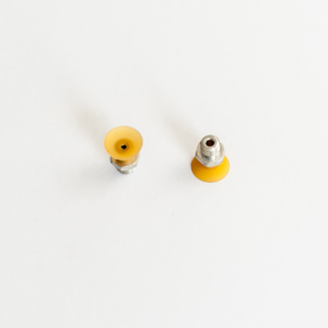 Lapos vákuumkorong, D= 20 mm, Csatlakozó külső menet  1/8" vulkanizált, NR