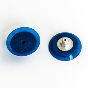 Lapos vákuumkorong, D= 75 mm, Csatlakozó külső menet  1/4" vulkanizált, SI kék