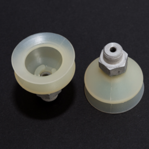 Harmonikás vákuumkorong, D= 30 mm, 1,5 redős, Integrált csatlakozó külső menet 1/8" vulkanizált, TBA kék